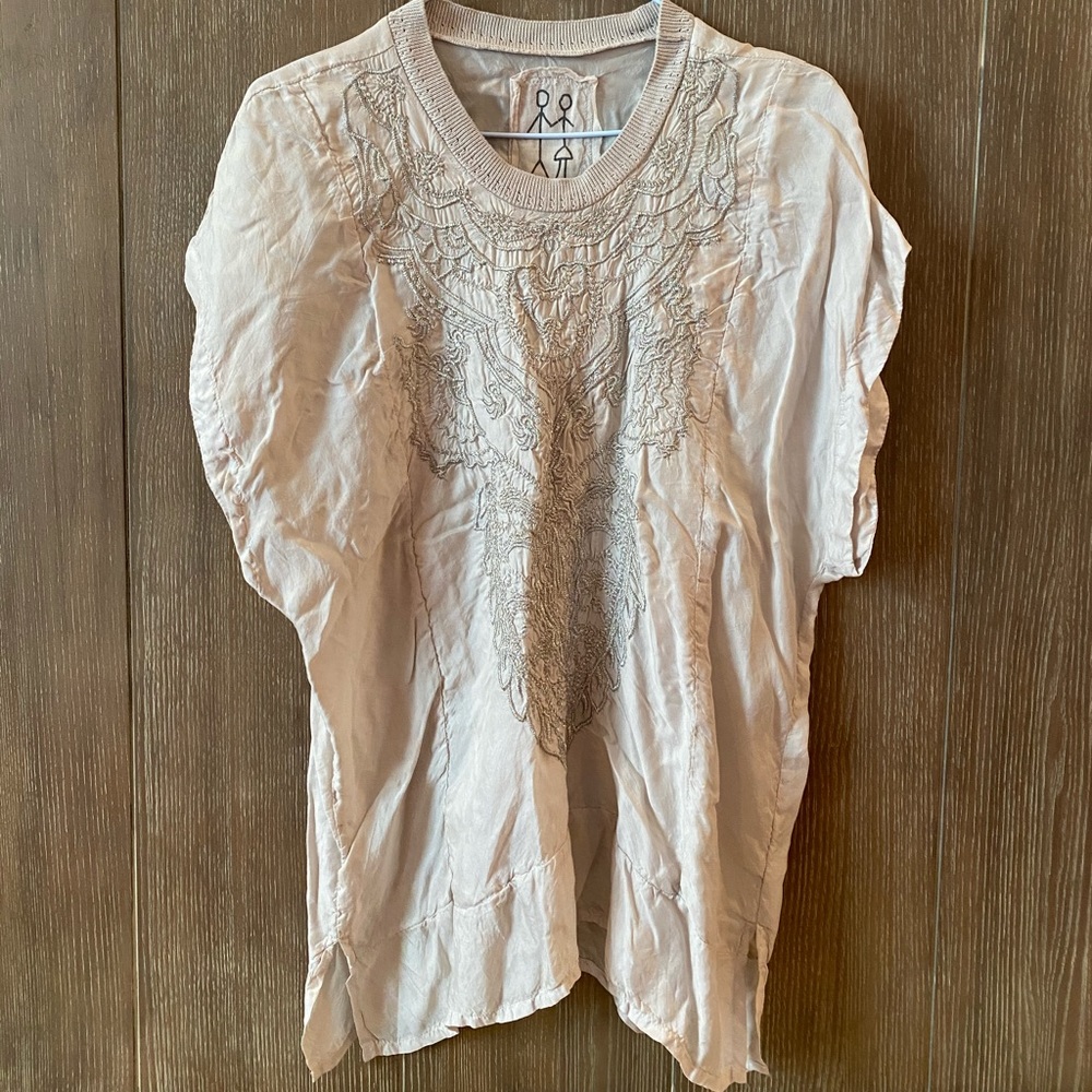Johnny Was Ghalah Metallic Blouse